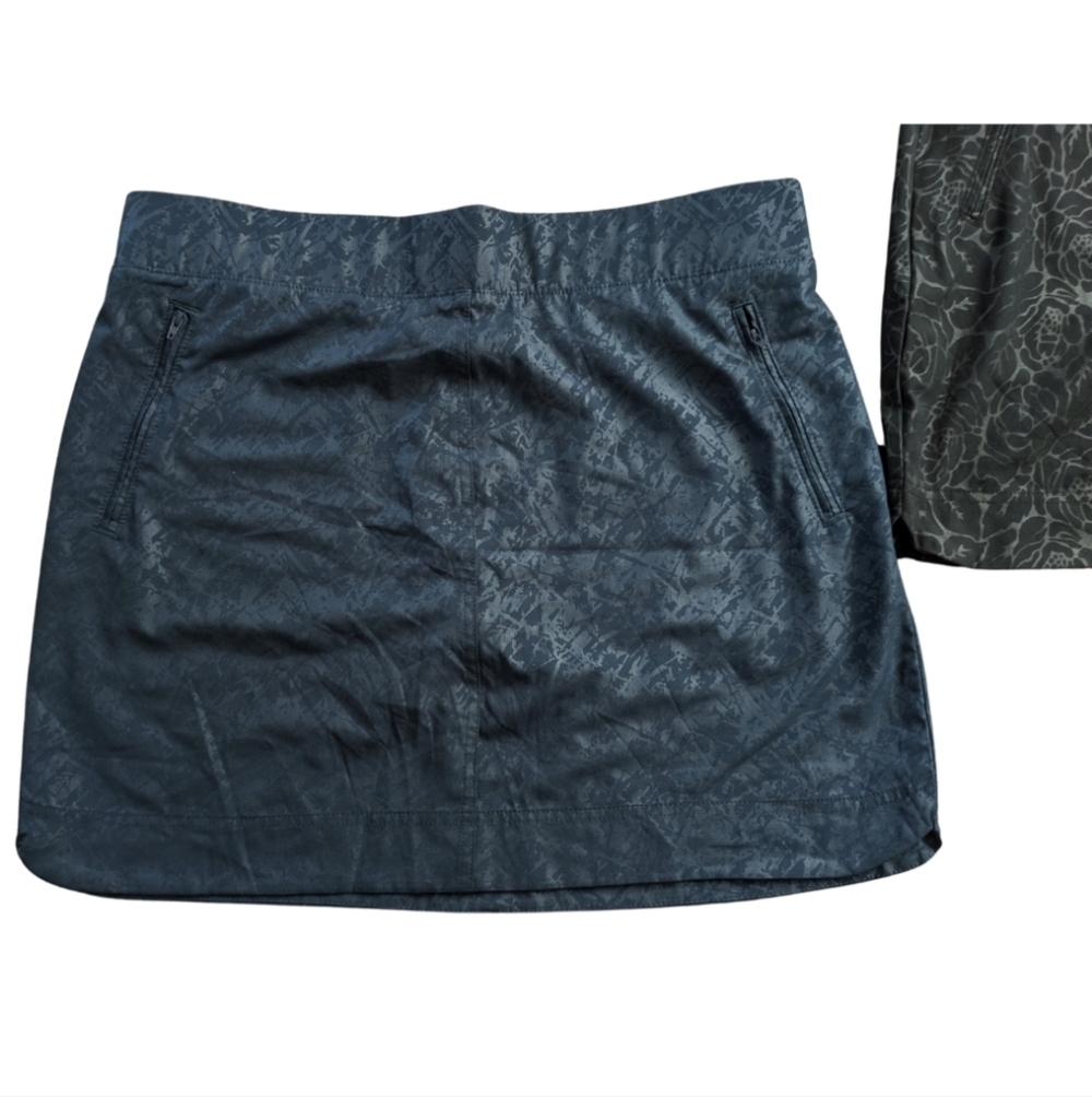 Orvis Black and Blue Floral/Geometric Athletic Skort Bundle of 2 sz XL - Picture 5 of 16